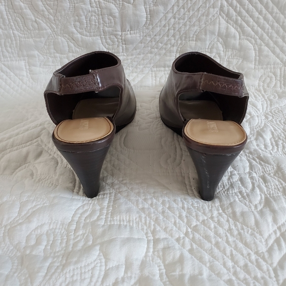 Brown Open Toed Heels - Picture 3 of 5
